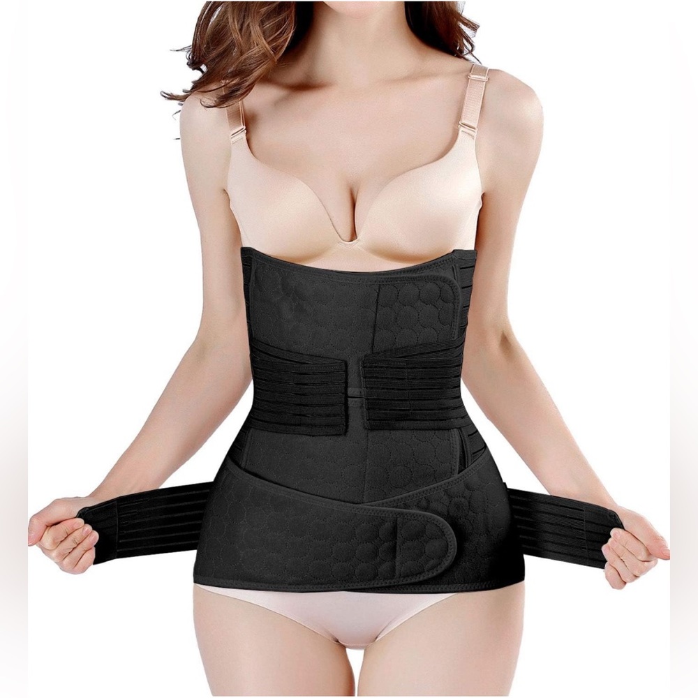ChongErfei 2 in 1 Postpartum Support Recovery Belly Wrap Waist Body Shaper